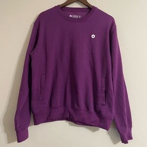 Liquid IV Purple Crew Neck Pull Over Hydration Sweatshirt